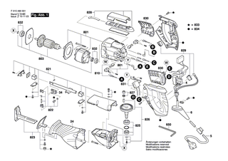 BOSCH Winkelschraubendreher DIN 911-4 | Ersatzteile f�r Winkelschleifer, ASG 52 - 2607950004