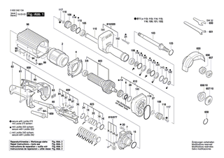 BOSCH Zweilochmutterndreher | Ersatzteile f�r Geradschleifer, 2 242 - 2607950022
