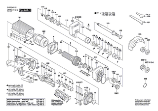 BOSCH Zweilochmutterndreher | Ersatzteile f�r Geradschleifer, 2 242 - 2607950022