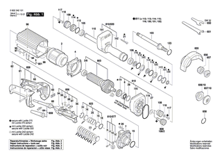 BOSCH Zweilochmutterndreher | Ersatzteile f�r Geradschleifer, 2 242 - 2607950022