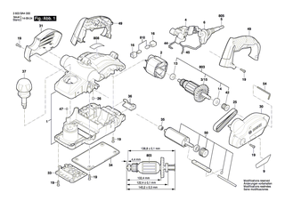 BOSCH Winkelschraubendreher | Ersatzteile f�r GHO 40-82 C, PHO 30-82 - 2607950045