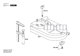 BOSCH Schraubzwinge | Ersatzteile f�r GFS 350 E, GFS 350 E SET - 2607960008