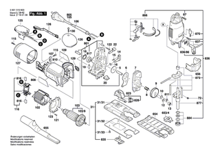 BOSCH Grundplatte | Ersatzteile f�r GST 120 E, GST 600 E - 2608000305