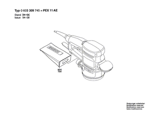 BOSCH Sttzteller  115 MM | Ersatzteile fr PEX 11 AE | 2608601064