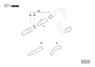 BOSCH Schlauch | Ersatzteile f�r GAS 35 L SFC - 2608000A09