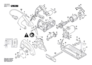 BOSCH Parallelanschlag | Ersatzteile für GKS 24 V, PKS 54 - 2608005036