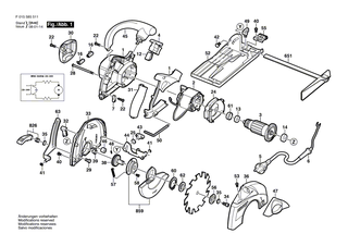 BOSCH Parallelanschlag | Ersatzteile für GKS 24 V, PKS 54 - 2608005036
