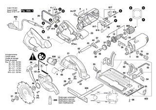 BOSCH Parallelanschlag | Ersatzteile für GKS 24 V, PKS 54 - 2608005036