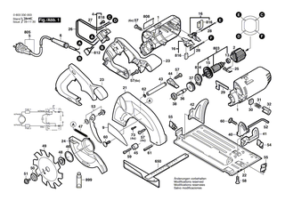 BOSCH Parallelanschlag | Ersatzteile für GKS 24 V, PKS 54 - 2608005036