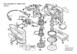 BOSCH Schieber | Ersatzteile f�r PEX 420 AE, PEX 15 AE - 2608005043