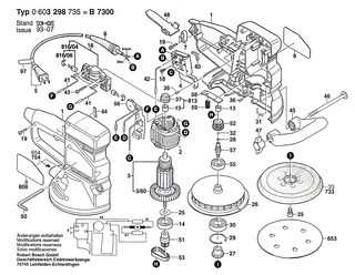 BOSCH Schieber | Ersatzteile für PEX 420 AE, PEX 15 AE - 2608005043