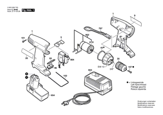BOSCH Halter | Ersatzteile f�r GSR 12 V, GSR 9,6 V - 2608040079