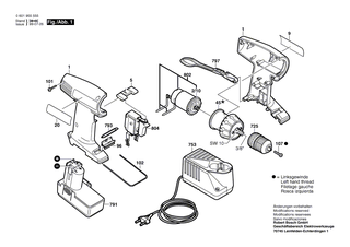 BOSCH Halter | Ersatzteile f�r GSR 12 V, GSR 9,6 V - 2608040079