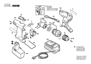 BOSCH Halter | Ersatzteile f�r GSR 12 V, GSR 9,6 V - 2608040079
