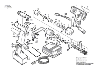 BOSCH Halter | Ersatzteile f�r GSR 12 VET, GBM 9,6 VES-1 - 2608040131