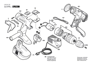 BOSCH Griffschale | Ersatzteile f�r PSR 18 VE-2, PSR 14,4 VE-2 - 2608040154