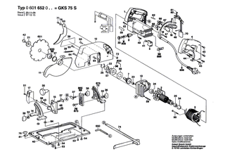BOSCH L�ngsanschlag | Ersatzteile f�r GKS 66 CE, GKS 54 - 2608190002