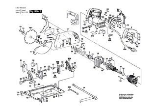BOSCH L�ngsanschlag | Ersatzteile f�r GKS 66 CE, GKS 54 - 2608190002