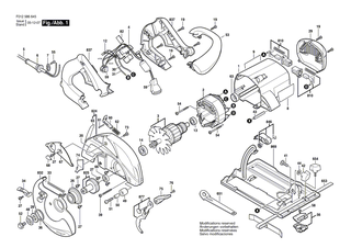 BOSCH L�ngsanschlag | Ersatzteile f�r GKS 66 CE, GKS 54 - 2608190002