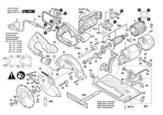 BOSCH L�ngsanschlag | Ersatzteile f�r GKS 66 CE, GKS 54 - 2608190002