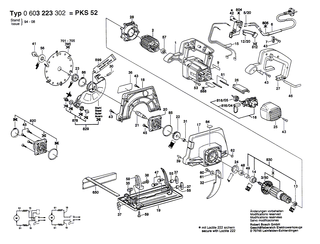 BOSCH L�ngsanschlag | Ersatzteile f�r GKS 66 CE, GKS 54 - 2608190002