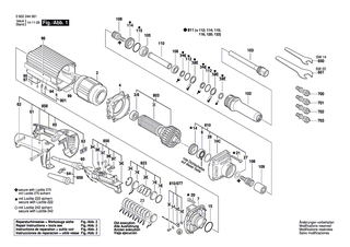 BOSCH Spannzange � 1/4, M 8, SW 14 | Ersatzteile f�r Geradschleifer, Hf-Geradschleifer - 2608570014