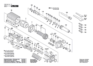 BOSCH Spannzange � 1/4, M 8, SW 14 | Ersatzteile f�r Geradschleifer, Hf-Geradschleifer - 2608570014