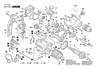 BOSCH Schnellspannbohrfutter HSB 4 | Ersatzteile f�r GSB 22-2 RE, GSB 22-2 RCE - 2608572143