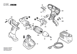 BOSCH Schnellspannbohrfutter | Ersatzteile f�r GSR 14,4 V, GSR 12 V - 2608572214