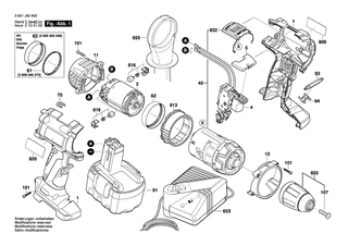 BOSCH Schnellspannbohrfutter | Ersatzteile f�r GSB 18 VE-2LI, GSB 14,4 VE-2LI - 2608572901