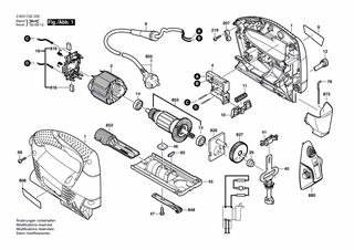 BOSCH Geh�useschale | Ersatzteile f�r PST 650 L, PST 680...