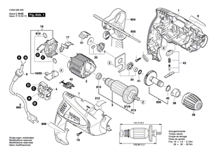 BOSCH Umschalter | Ersatzteile f�r PSB 500, PSB 550 RE - 2609000684