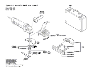 BOSCH Gewindefurchschraube | Ersatzteile f�r PWS 10-125 CE | 1603435026