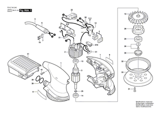 BOSCH Schleifteller | Ersatzteile für PEX 220 A, 7402 - 2609000750