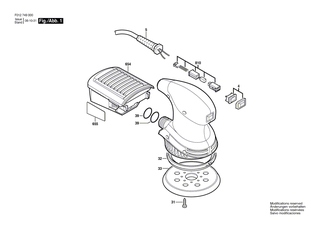 BOSCH Schleifteller | Ersatzteile für PEX 220 A, 7402 - 2609000750