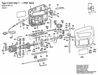 BOSCH Blechschraube DIN 7981-3,9x19-C-Z-ST | Ersatzteile für PST 54 E | 2912401020