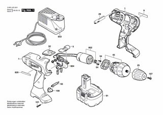BOSCH Typschild | Ersatzteile f�r PSR 14,4 V - 2609001903