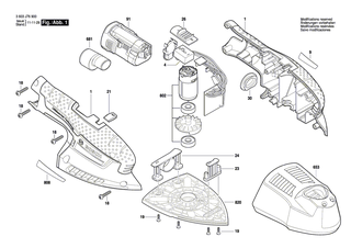 BOSCH Schleifplatte | Ersatzteile für PSM 80 A, PSM 100 A - 2609001937