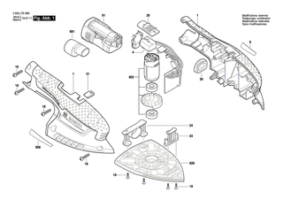BOSCH Schleifplatte | Ersatzteile für PSM 80 A, PSM 100 A - 2609001937