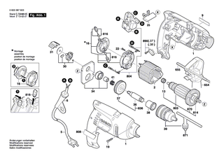 BOSCH Ein/Aus-Schalter | Ersatzteile f�r PSB 500 RE - 2609002056