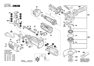 BOSCH Ausgleichscheibe 0,3 MM | Ersatzteile f�r PWS 720-115, PWS 750-125 - 2609002210