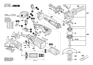 BOSCH Ausgleichscheibe 0,3 MM | Ersatzteile f�r PWS 720-115, PWS 750-125 - 2609002210