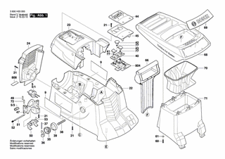 BOSCH Geh�use | Ersatzteile f�r AXT 22 D, AXT 25 D -...