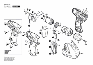 BOSCH Gleichstrommotor 10,8V | Ersatzteile f�r PSR 10,8...