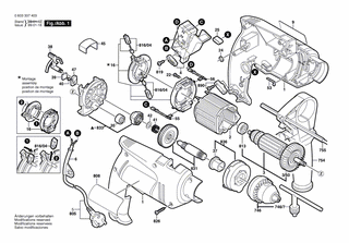 BOSCH Bürstenplatte | Ersatzteile für PSB 450-2 | 2604337059