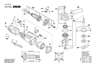 BOSCH Netzanschlussleitung EU 2,65m 2x0,75 H05 VV-F | Ersatzteile f�r PWS 720-115, PWS 750-125 - 2609002907