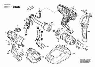 BOSCH Getriebekasten | Ersatzteile f�r PSB 18 LI-2, PSB...