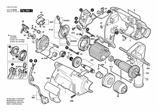 BOSCH Halterahmen | Ersatzteile für PSB 450 RE | 2608040120