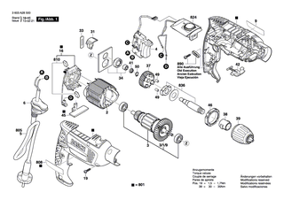 BOSCH Schnellspannbohrfutter | Ersatzteile f�r PSB 650 RE, PSB 750 RCE - 2609003164