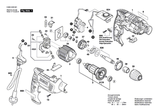 BOSCH Umschalter | Ersatzteile f�r PSB 650 RE, PSB 600 RE - 2609003180